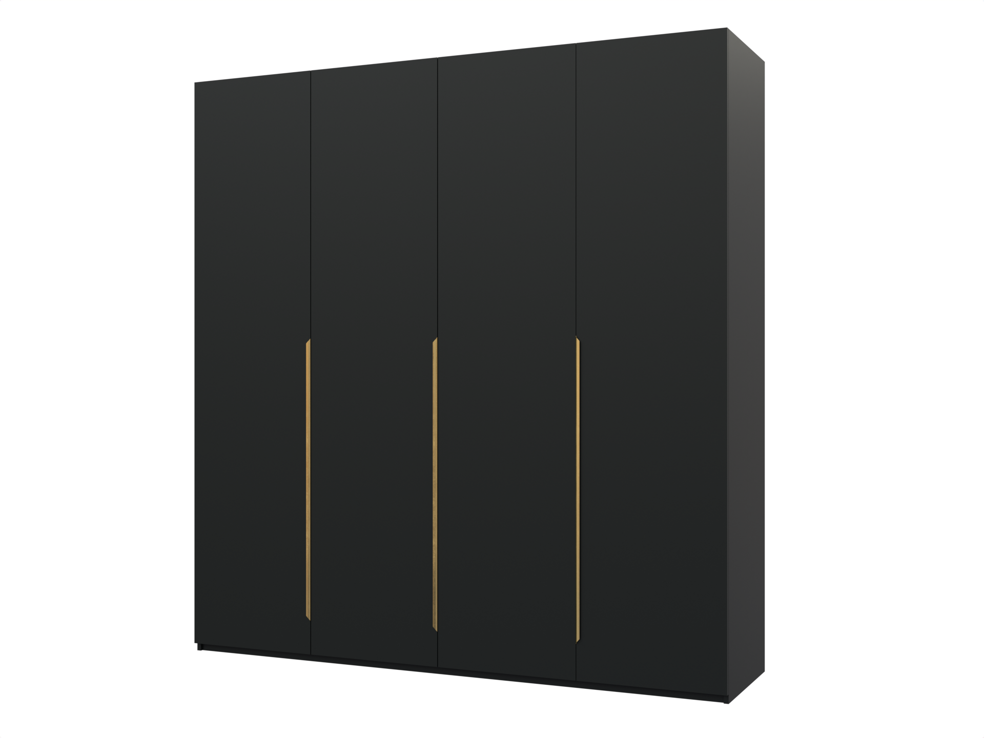 Распашной шкаф Пакс Альхейм 14 black (gold) ИКЕА (IKEA) изображение товара